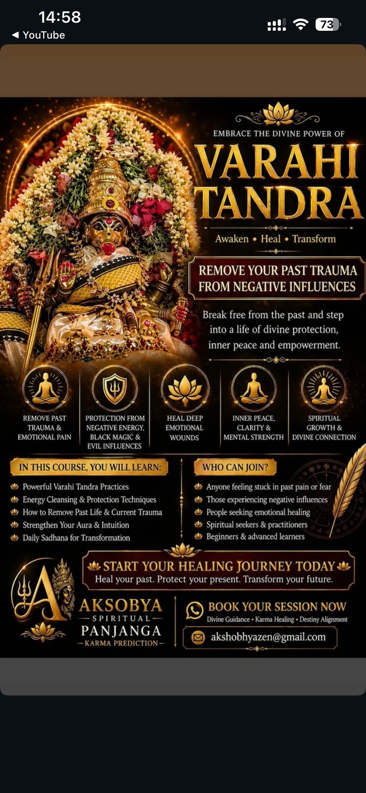 Varahi Tandra course poster